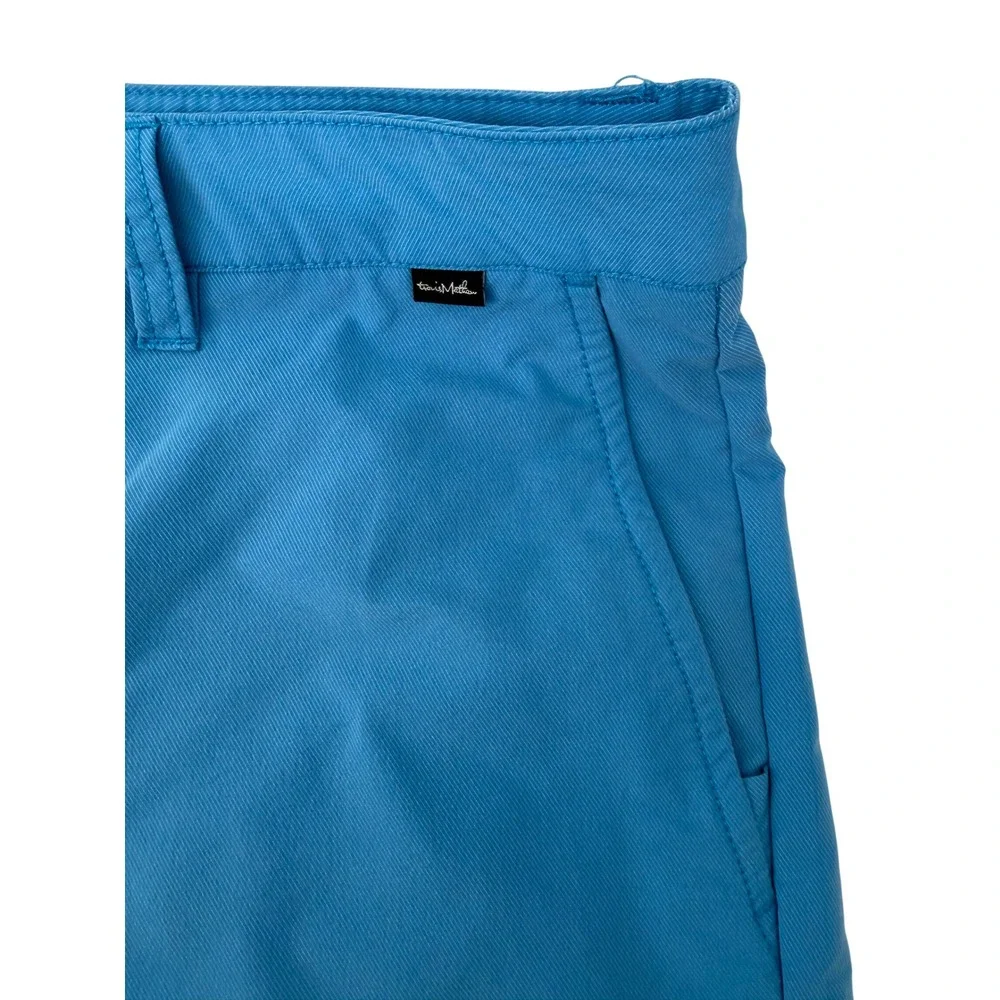 TravisMathew Beck Mens Blue Tech Golf Shorts Size 34 Stretch Performance 73706-0